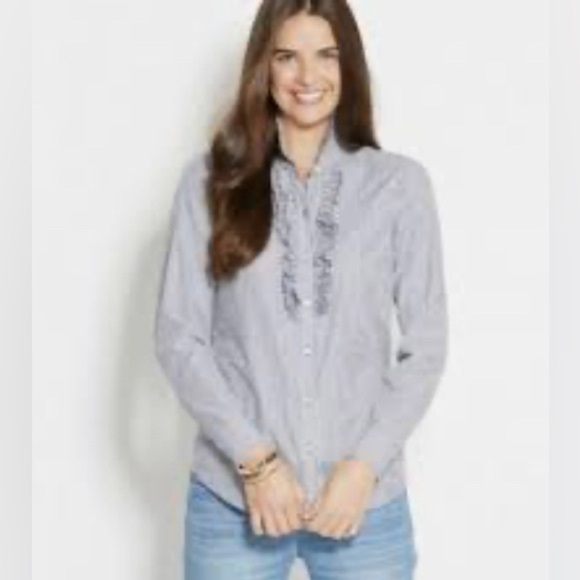 Vineyard Vines button up blouse Size 8 - Picture 5 of 5